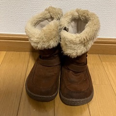 ミッキーマウス ファーつきブーツ  17cmの画像