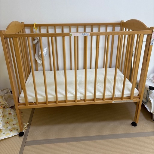 ベビーベッド　石崎家具　ハイタイプ　パル