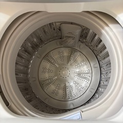 【引き取り日2026年3月25日】洗濯機 ハイアールJW-C55BE-W 美品の画像
