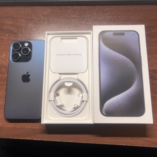iPhone 15 Pro 256GB ブルーチタニウム