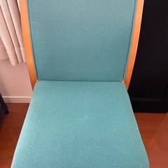 椅子 ダイニングチェア 家具 水色 ナチュラルの画像