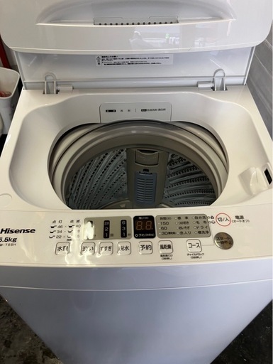 【中古】大阪引取限定　Hisense 全自動洗濯機 HW-T55H 5.5kg【KSB1F075】