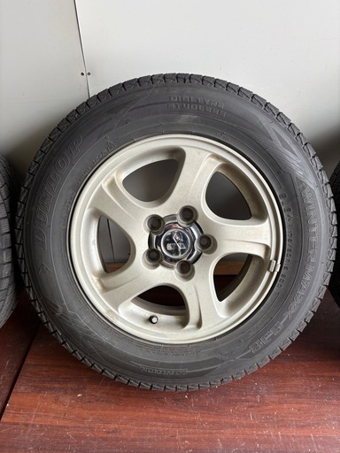 パジェロミニ純正15インチアルミ☆175/80/15冬ダンロップ