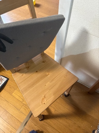 120×75cm ニトリダイニングテーブルセット　椅子四つ
