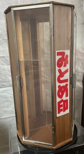 ショーケース回転台　一点物　印鑑ケースリメイク
