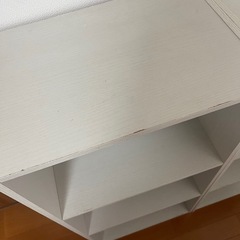 三段ボックス　カラーボックス　ホワイト　白の画像