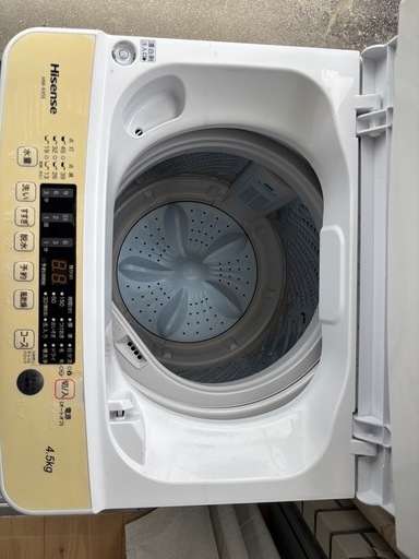 洗濯機｜2024年製造｜Hisense 全自動 4.5kg (ピーナッツさん) 本町四 