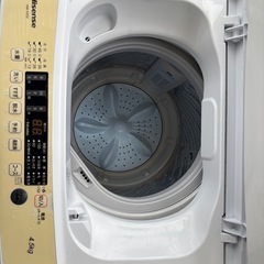 洗濯機｜2024年8月購入｜Hisense 全自動 4.5kgの画像