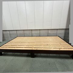 木製 ベッドフレーム シングル 幅104cm×奥行200cm×高さ24cm の画像
