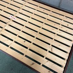 木製 ベッドフレーム シングル 幅104cm×奥行200cm×高さ24cm の画像