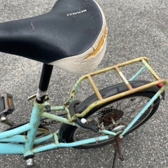 自転車　ママチャリ　ブルー　中古品の画像