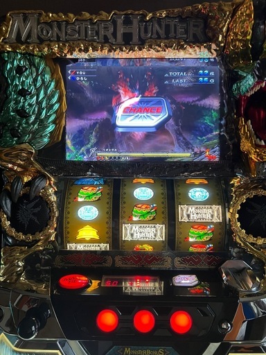 パチスロ実機　モンスターハンター　月下雷鳴