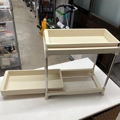 I 2602-0766 シンク下　スライド式引き出し収納ラック　中古の画像