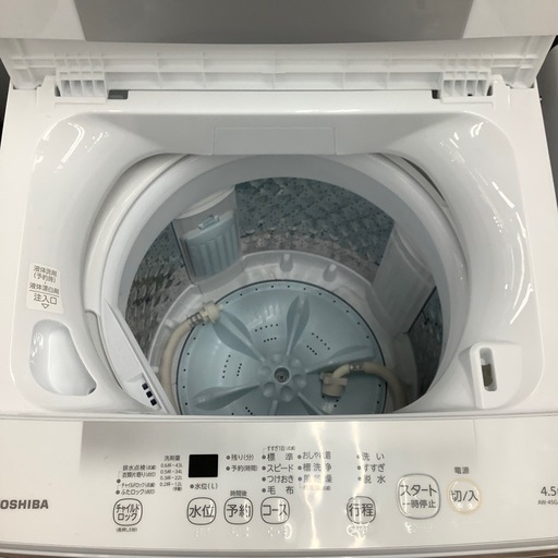 TOSHIBA 全自動洗濯機 AW-45GA2(W) 4.5kg 2024年製