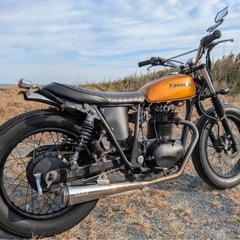 カワサキ　250TR　BJ250F　ストリートボバーカスタム　フルカスタム　快調です　チョッパー　エストレヤ SR400 グラトラ スポスタ ハーレーの画像