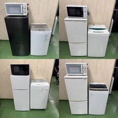 408✥設置まで対応　新生活応援　学生　社会人　単身赴任　お薦め　冷蔵庫　洗濯機　レンジ　セットの画像