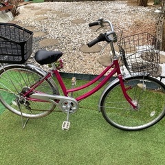 オートライト、3段ギアのママチャリの画像