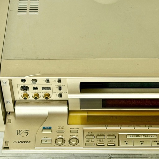 ジャンク品 Victor「HR-W5」高級W-VHSビデオデッキ