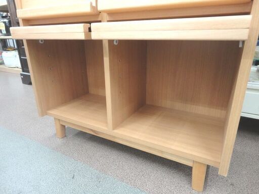 マガジンラック エリス ディスプレイラック 幅82㎝ 無垢材 キャビネット シェルフ 本棚 西岡店