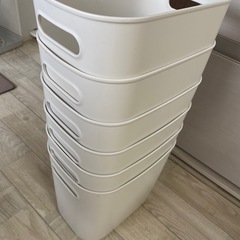 無印やわらかポリエチレンケース6コの画像