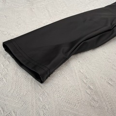 クロップドジャケット フェイクレザー ショート丈 130cm 140cm 黒の画像