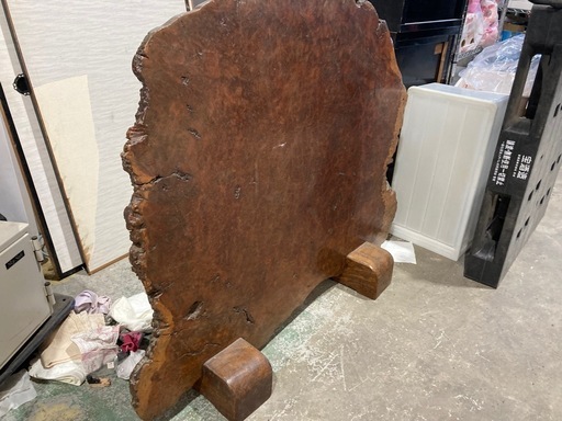 大型一枚板 無垢材 約137cm×約114cm 耳付き 天然木 衝立