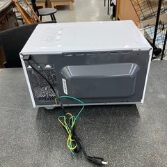 坂2602-947 エディオン eangle ANG-MO-C5 電子レンジ　庫内フラット ホワイト 2022年製 キズ汚れ有り 温め開始と、終わり間際に異音がしますが温めはできそうですの画像