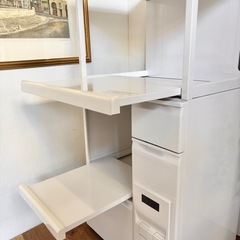 エムケー精工 米びつ付き キッチンラックの画像