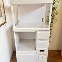 エムケー精工 米びつ付き キッチンラックの画像