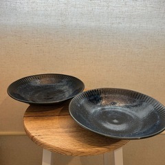 丸皿　2枚の画像
