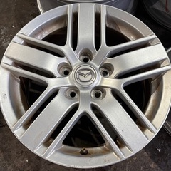マツダ純正アルミホイール 16インチ 16×6.5J 5H114.3PCD+45 4本 純正戻し冬用などに MPVなどの画像