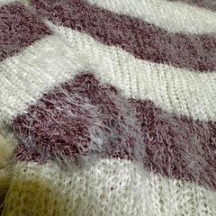 シャギーボーダーニットの画像