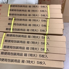 郵便局ロゴ入り特大段ボールの画像