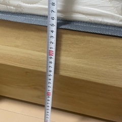 スノコベッドフレーム＋マットレスの画像