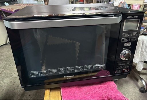 パナソニック オーブンレンジ エレック 26L ヘルツフリー ブラック NE-MS264-K