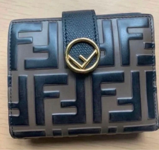 FENDI フェンディ 二つ折り財布 FFロゴ ズッカ柄