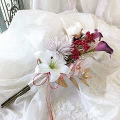 【ウェディング・前撮り】　和装用ブーケ アーティフィシャルフラワー
の画像
