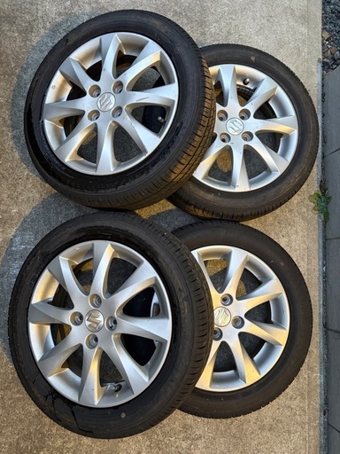 (取引中)スズキ純正アルミ ノーマルタイヤ 165/60R15 グッドイヤー 2025年製 9部山 ハスラーなど