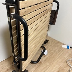 2/19.20.22引き取り限定！無料！◇中古◇　折りたたみすのこベット　シングルの画像