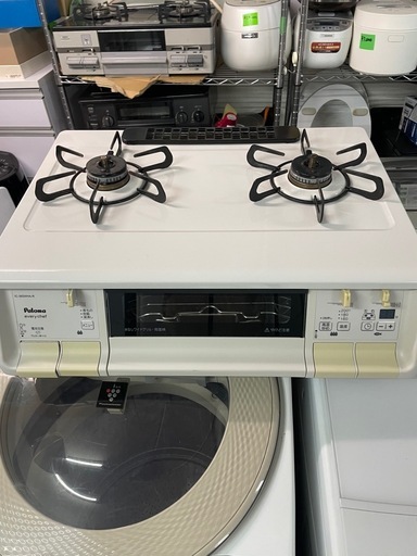 配送可能　保証付き パロマIC-365WHA-R ガスコンロ [2口 /右強火 /プロパンガス用
