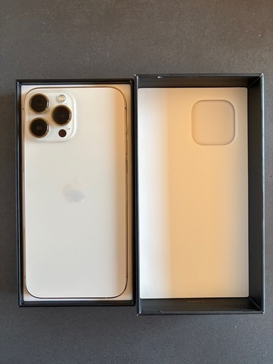 【美品】Apple iPhone 13ProMax ゴールド 箱・付属品付き