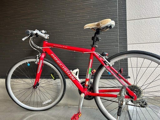 クロスバイク赤プレシジョンスポーツ (miii) 福島のクロスバイクの中古