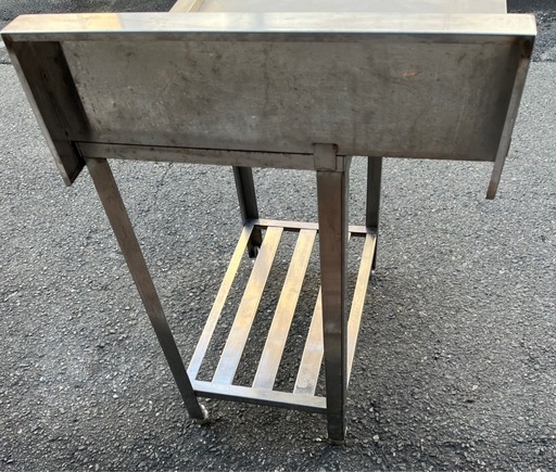 業務用 食洗機 クリーンテーブル 幅620×奥700×高さ815+170(mm)  右側用 作業台 調理台食器洗浄機 厨房機材 厨房機器 ラックスライド 大阪