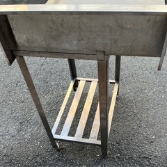 業務用 食洗機 クリーンテーブル 幅620×奥700×高さ815+170(mm)  右側用 作業台 調理台食器洗浄機 厨房機材 厨房機器 ラックスライド 大阪の画像