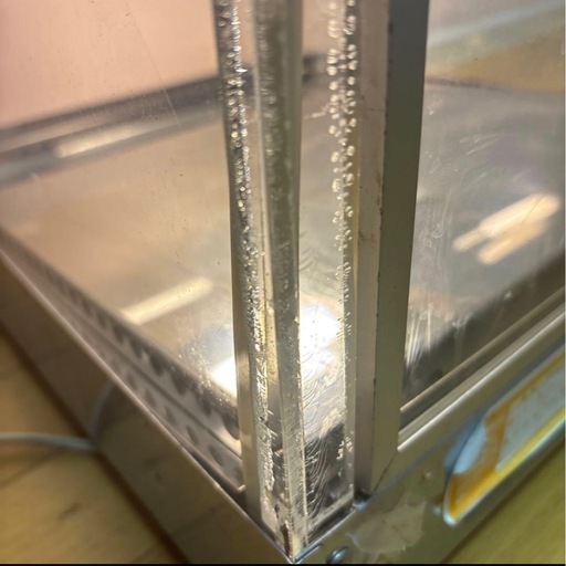 常温ショーケース 透明 ガラス製 100V 40W フジマック