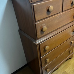 衣装タンス 木製の画像