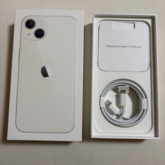 iPhone13 スターライト 
128g 純正バッテリー98% の画像