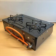 LPガス用 グリル付二口ガステーブル Paloma PT-PS89-R（2025年製）の画像