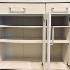 棚　シェルフ　白の画像