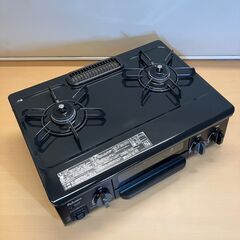 都市ガス用 グリル付き二口ガステーブル Paloma IC-N36B-R（2016年製）の画像